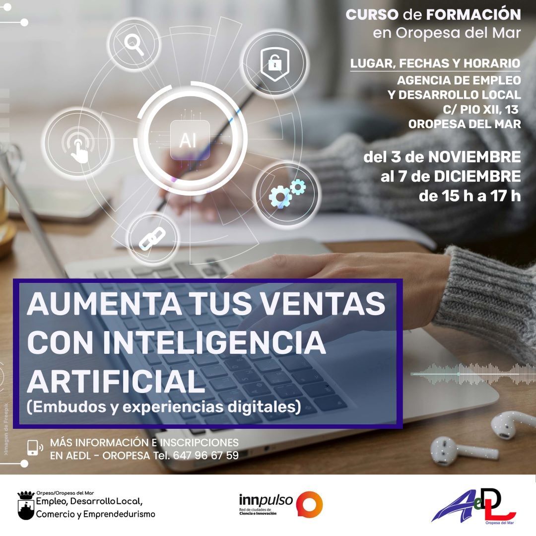 Formación: Aumenta tus ventas con Inteligencia Artificial
