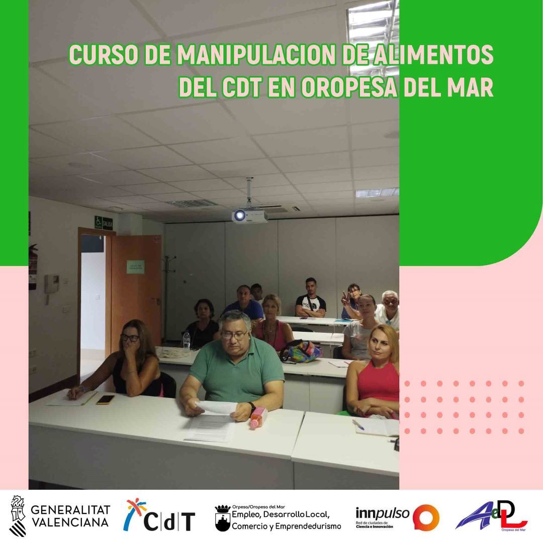 Realizado el curso de manipulador de alimentos