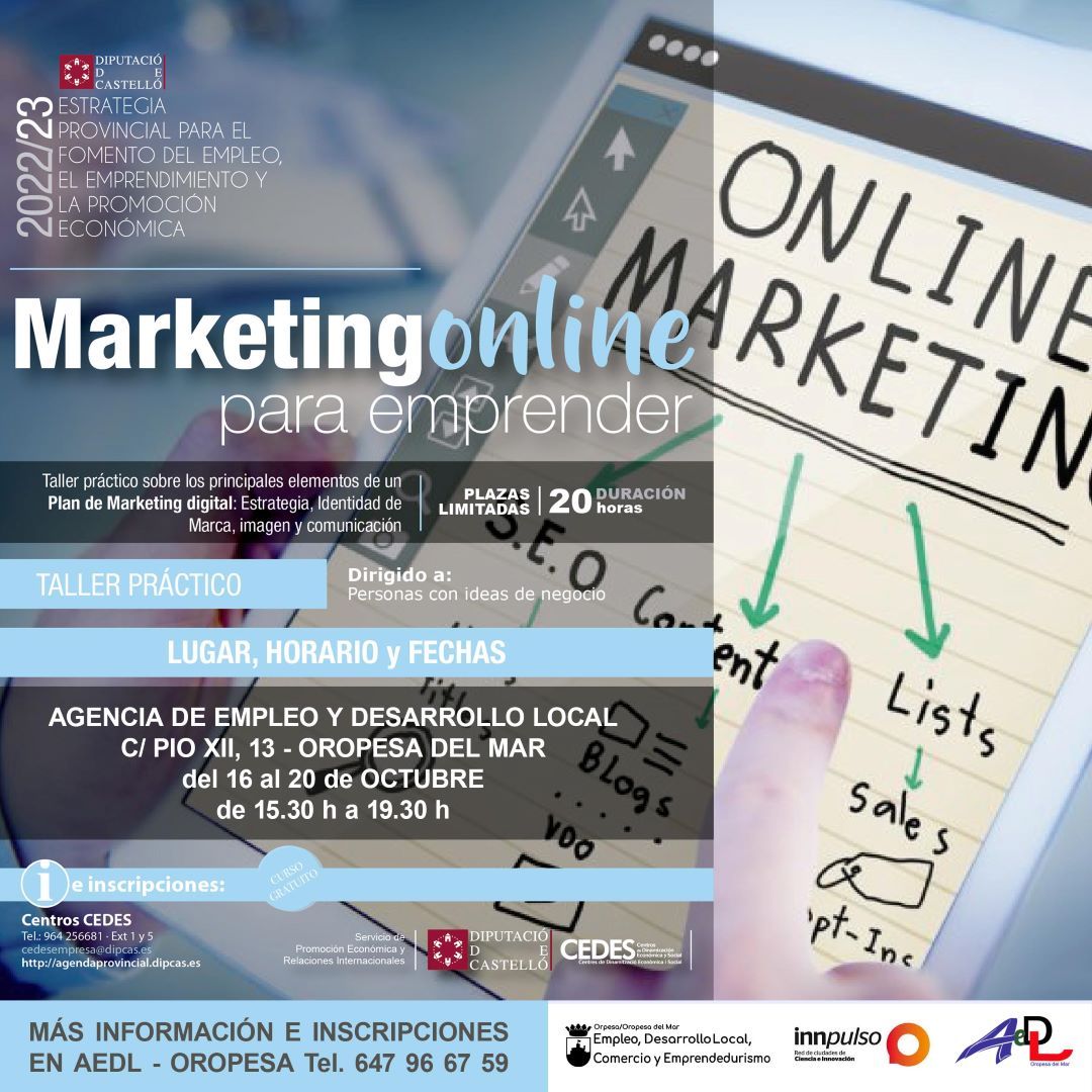 Curso de Marketing online para emprender