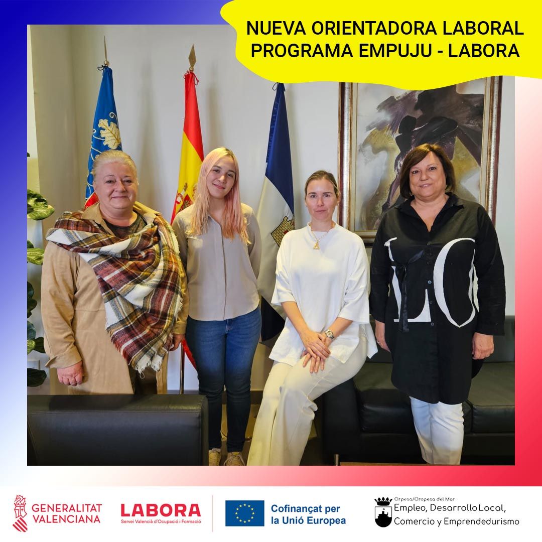 Oropesa del Mar incorpora una orientadora laboral gracias al Programa EMPUJU de LABORA