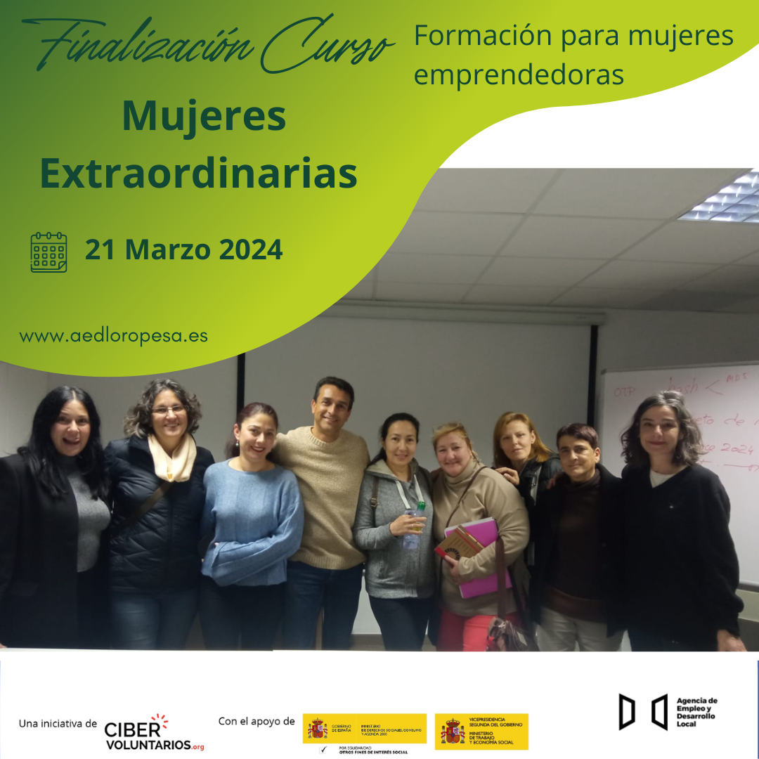 Finalización Curso Mujeres Extraordinarias