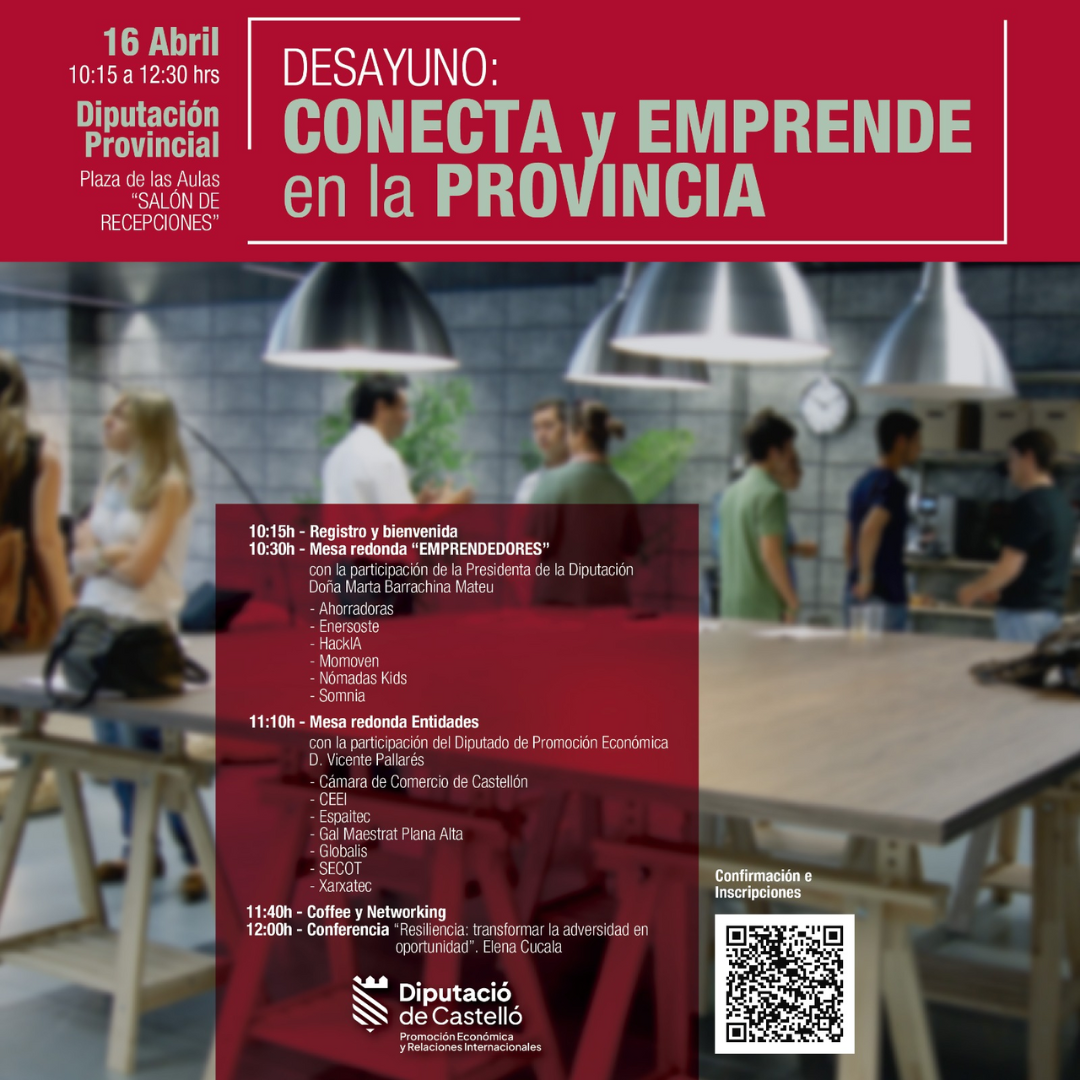Desayuno: Conecta y emprende en la provincia.