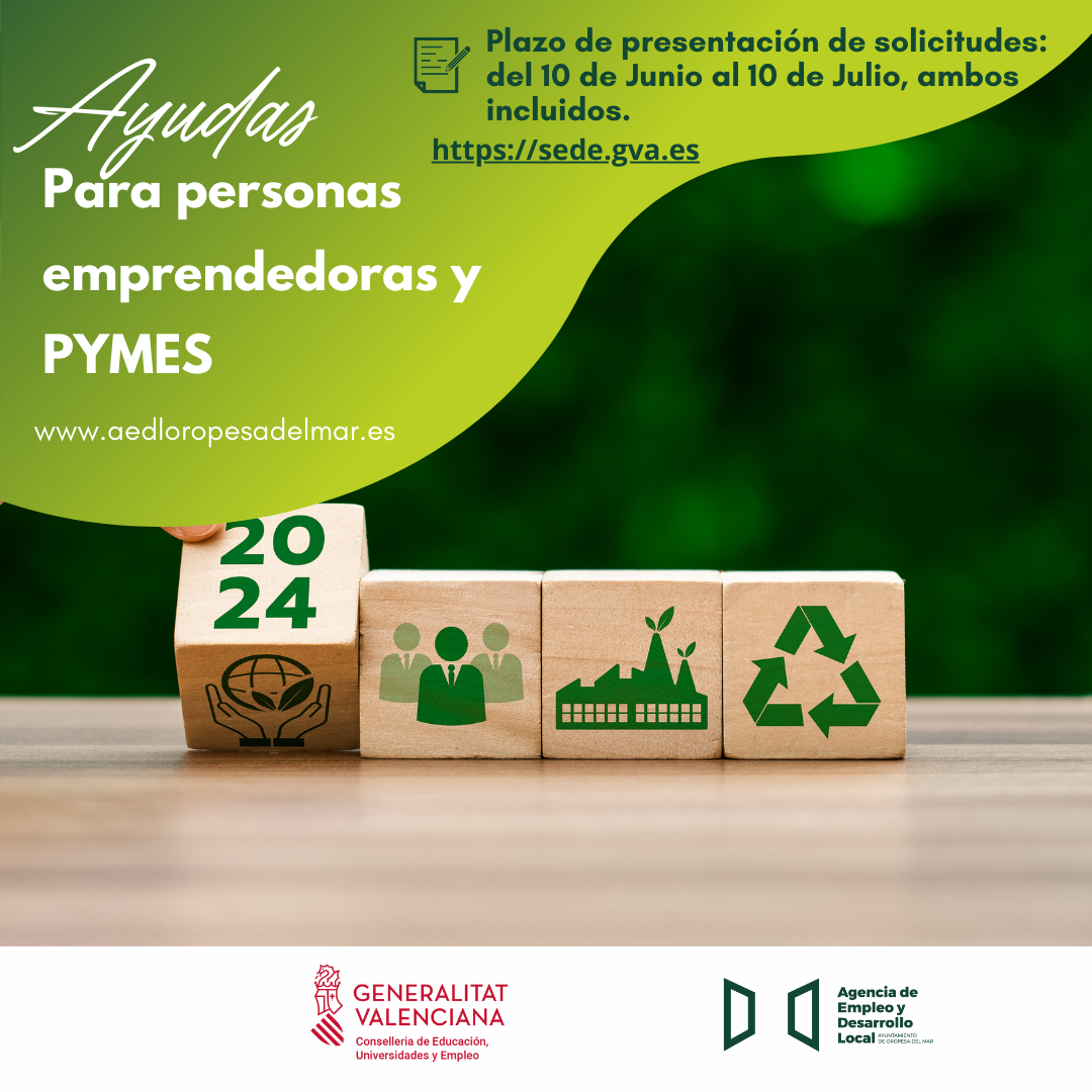 Ayudas para personas emprendedoras y PYMES.