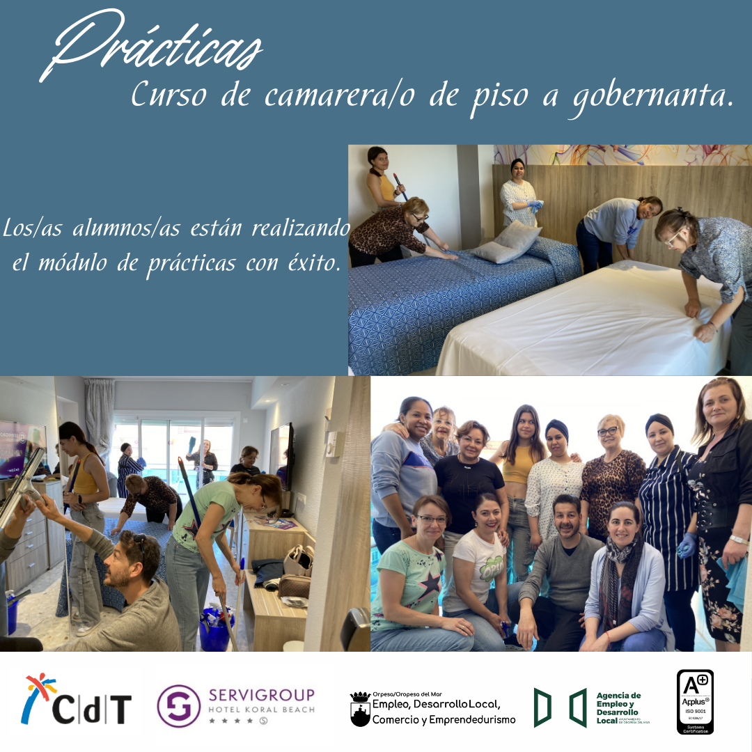 Prácticas del Curso de Camarera/o de piso a Gobernanta.