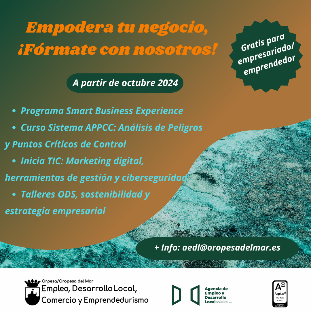 Programa formativo para personas empresarias y emprendedoras. Segundo Semestre 2024
