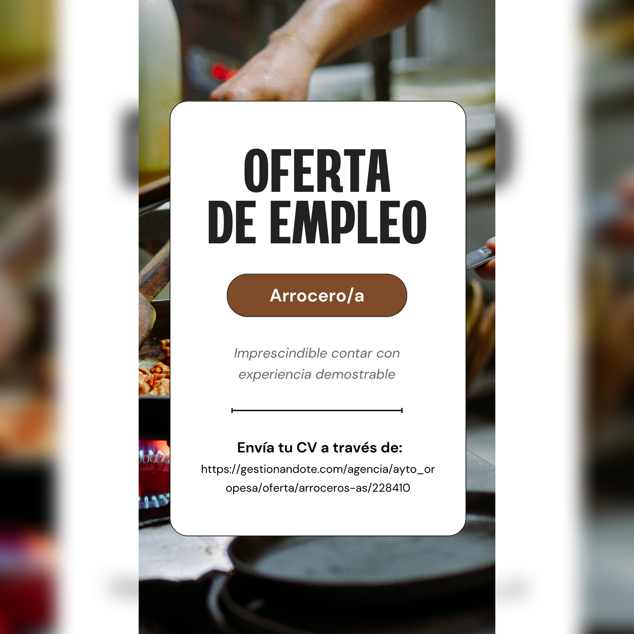 Oferta de empleo: " Arrocero/a"