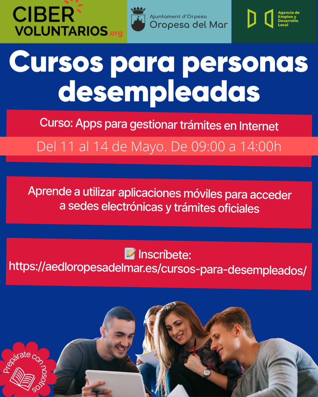 NUEVA FECHA PARA EL CURSO: APPS PARA GESTIONAR TRÁMITES EN INTERNET