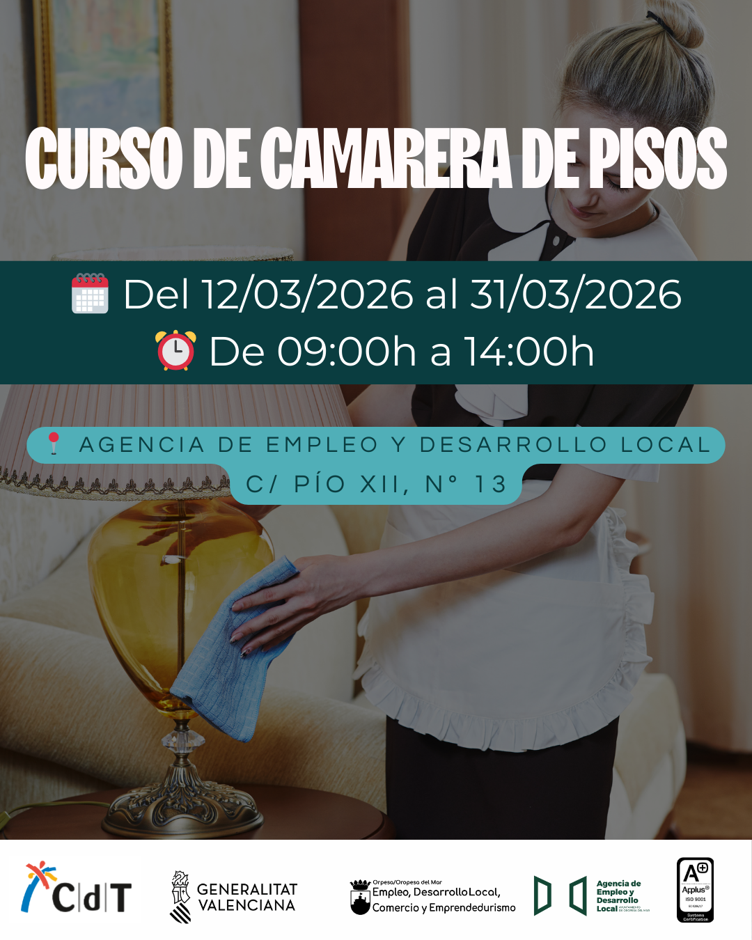 CURSO DE CAMARERA DE PISOS